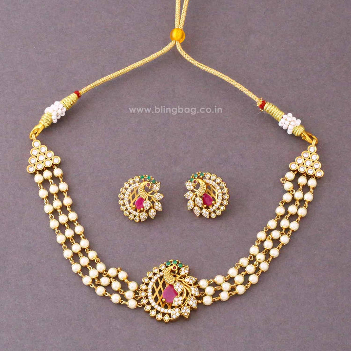 Multicolor Manasa Antique Jewellery Set- New Arrival