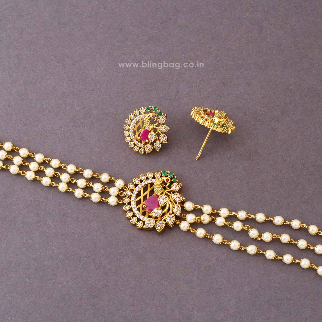 Multicolor Manasa Antique Jewellery Set- New Arrival