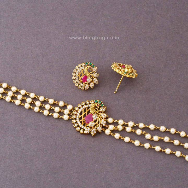 Multicolor Manasa Antique Jewellery Set- New Arrival