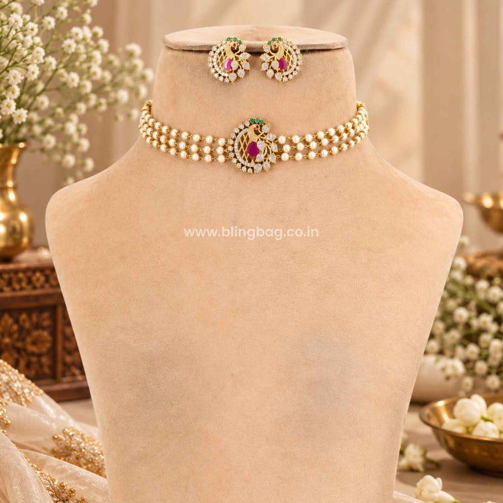 Multicolor Manasa Antique Jewellery Set- New Arrival