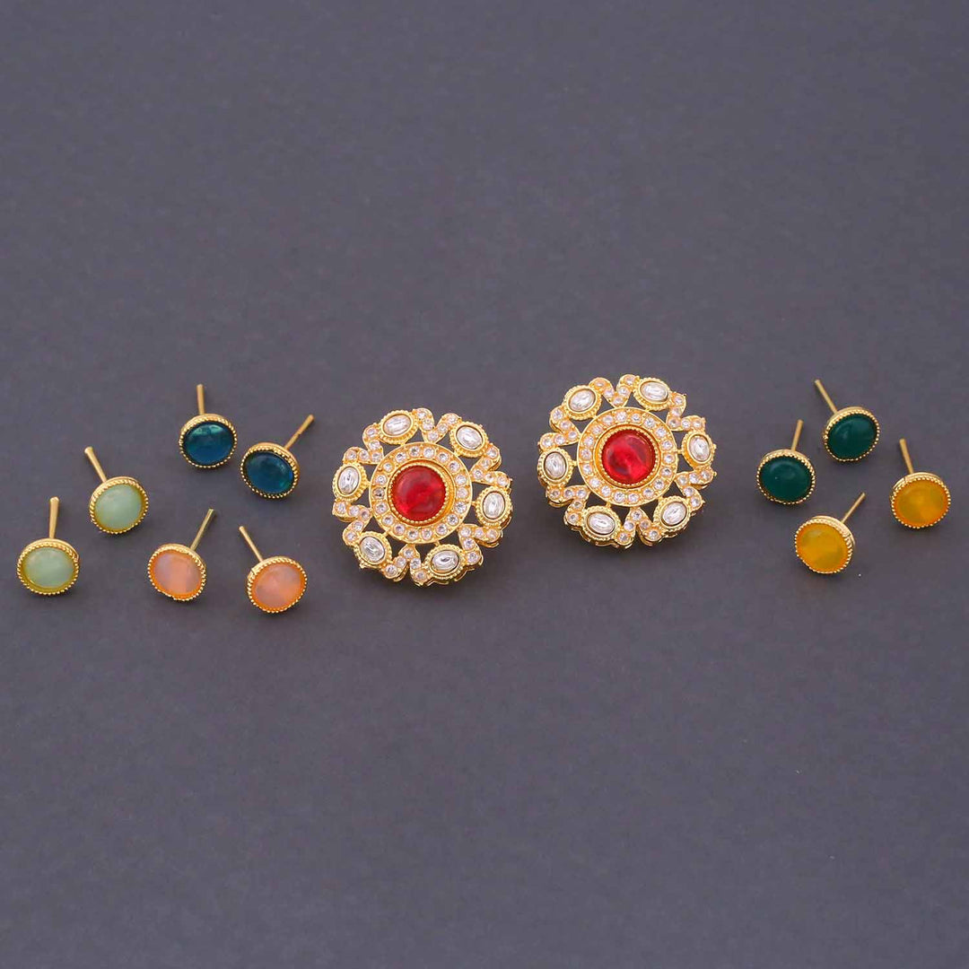 Multicolor Manjari Color Changeable Studs