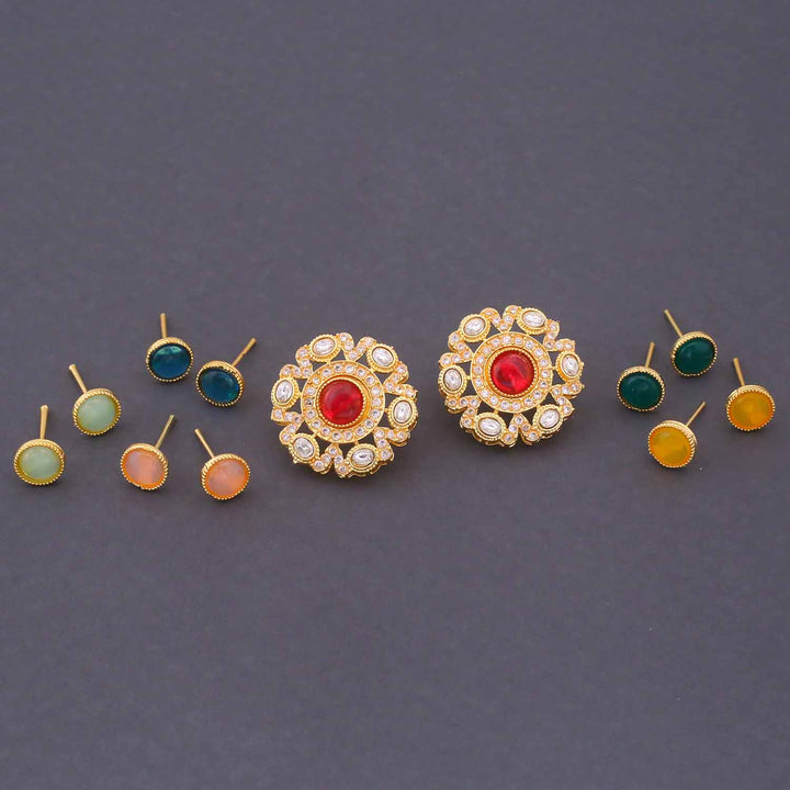Multicolor Manjari Color Changeable Studs
