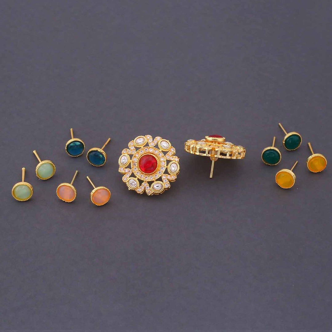 Multicolor Manjari Color Changeable Studs