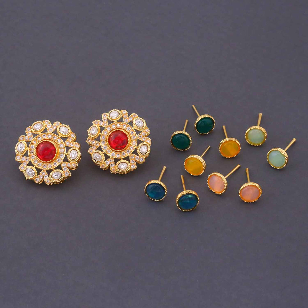 Multicolor Manjari Color Changeable Studs