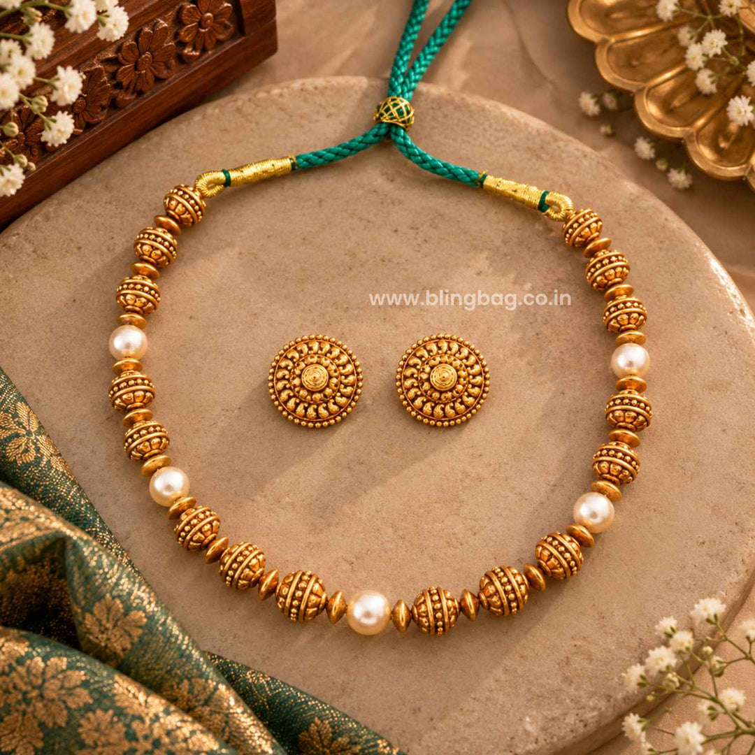 Multicolor Manvisha Antique Jewellery Set- New Arrival