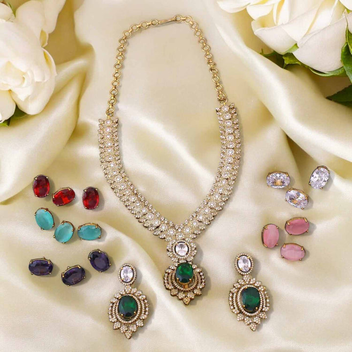 Multicolor Marine Victorian Jewellery Set - New Arrival