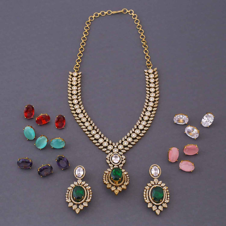 Multicolor Marine Victorian Jewellery Set - New Arrival