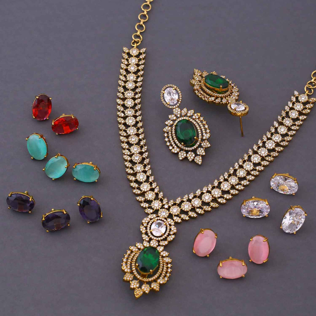 Multicolor Marine Victorian Jewellery Set - New Arrival