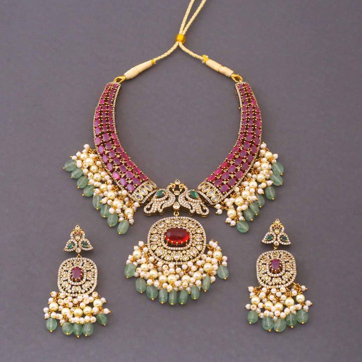 Multicolor Marivelle Victorian Jewellery Set - New Arrival