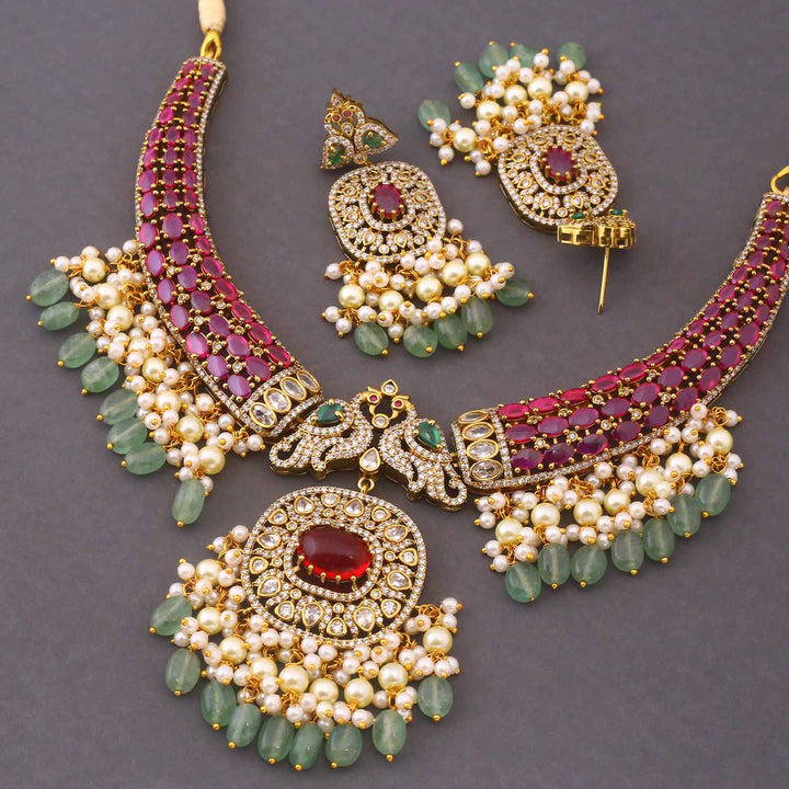 Multicolor Marivelle Victorian Jewellery Set - New Arrival