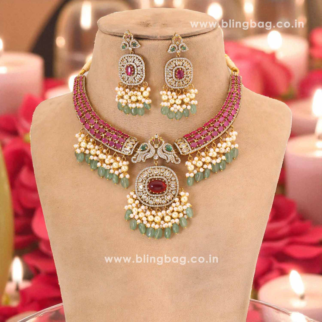 Multicolor Marivelle Victorian Jewellery Set - New Arrival