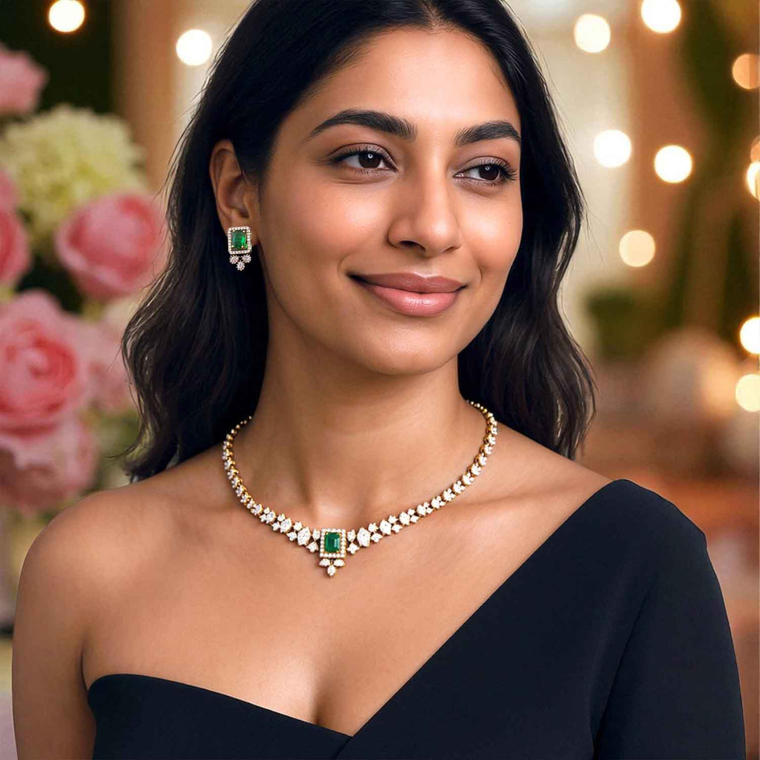 Multicolor Marquise Victorian Jewellery Set - New Arrival