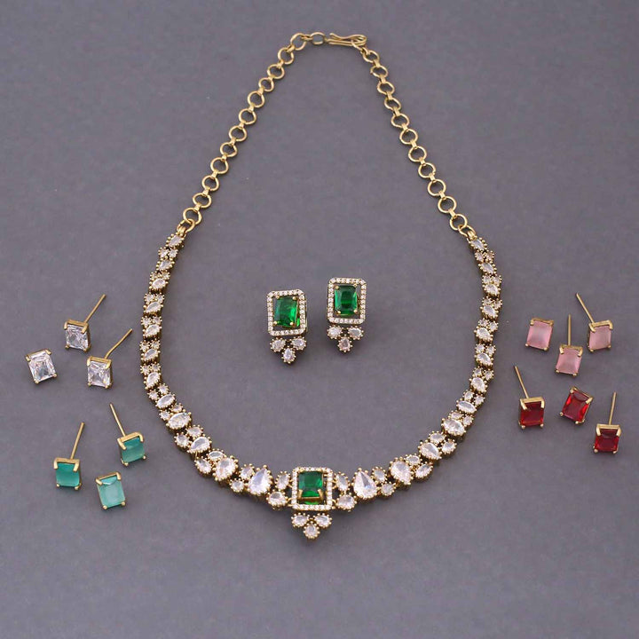 Multicolor Marquise Victorian Jewellery Set - New Arrival