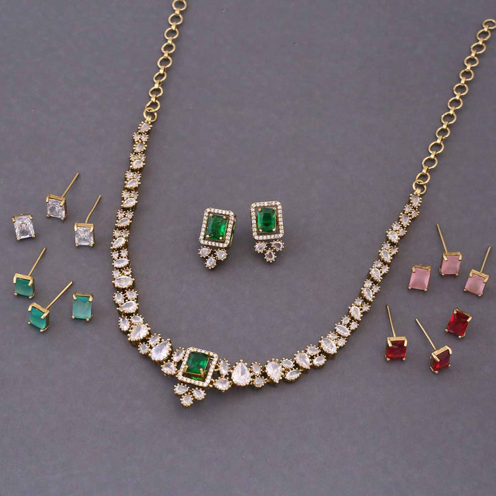 Multicolor Marquise Victorian Jewellery Set - New Arrival