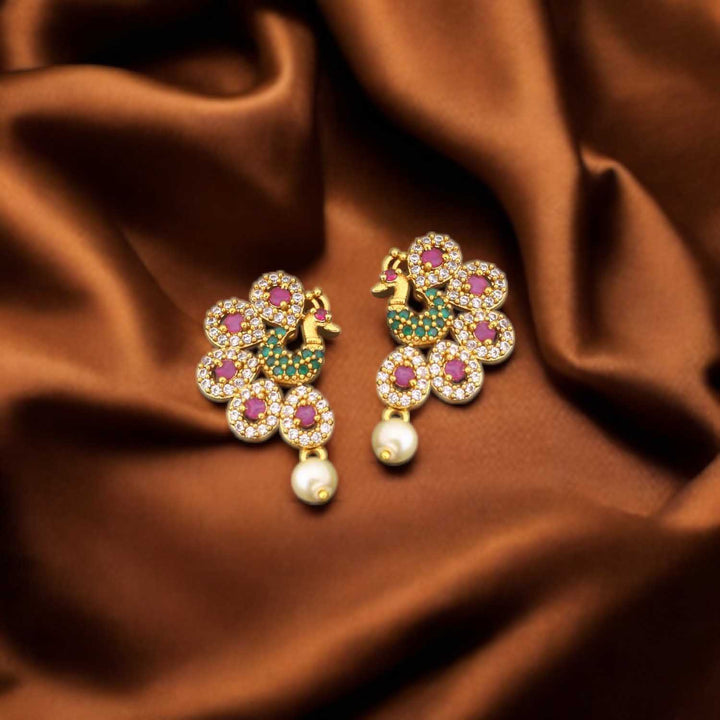 Multicolor Meera Antique Studs