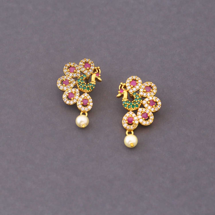 Multicolor Meera Antique Studs