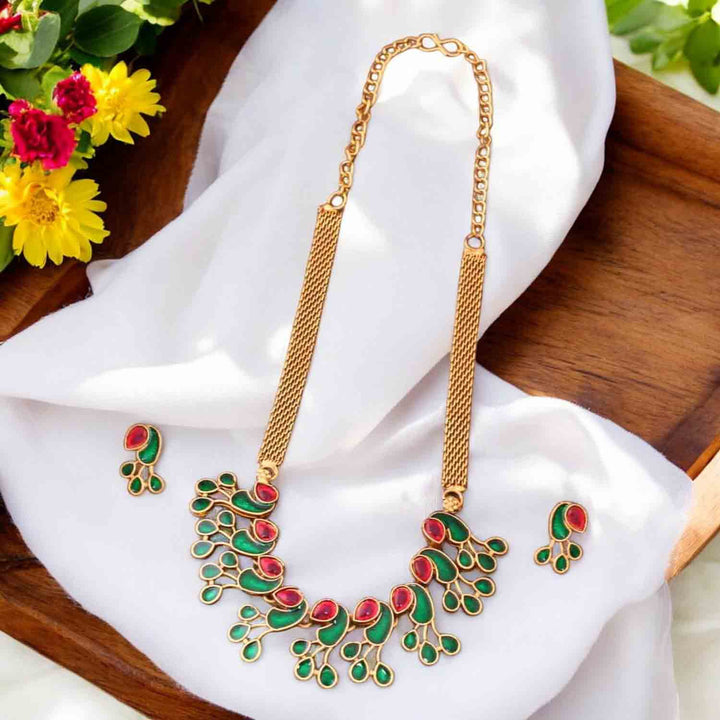 Multicolor Megha Antique Jewellery Set- New Arrival