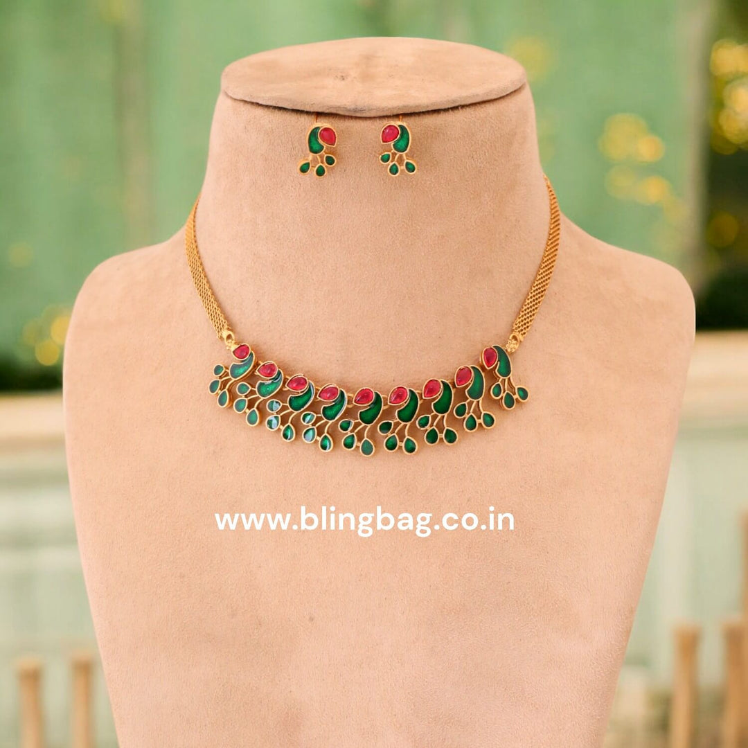 Multicolor Megha Antique Jewellery Set- New Arrival
