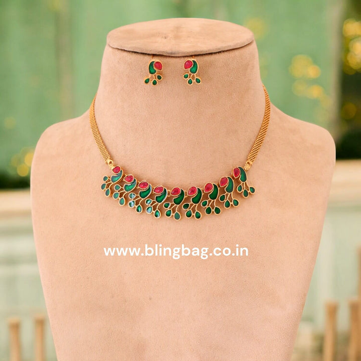Multicolor Megha Antique Jewellery Set- New Arrival