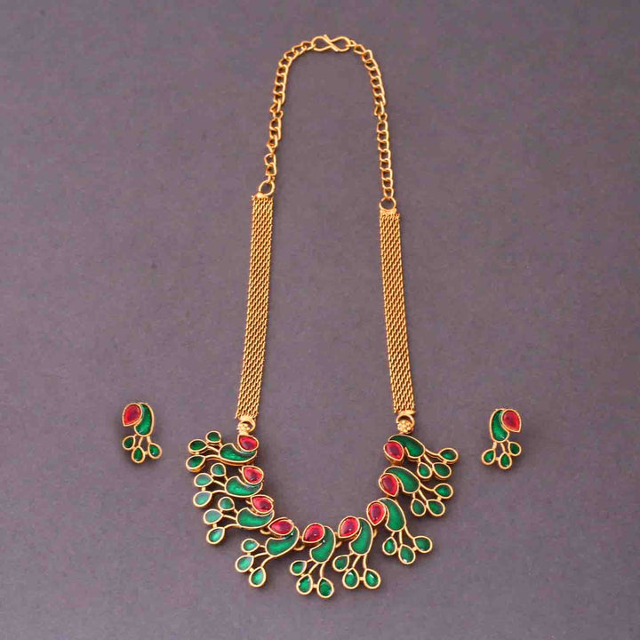 Multicolor Megha Antique Jewellery Set- New Arrival