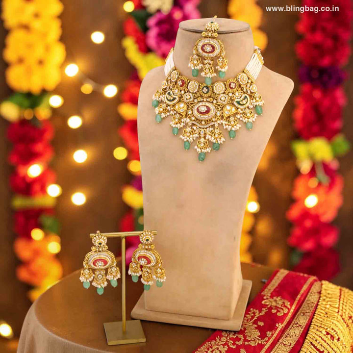 Multicolor Mehra Bridal Jewellery Set