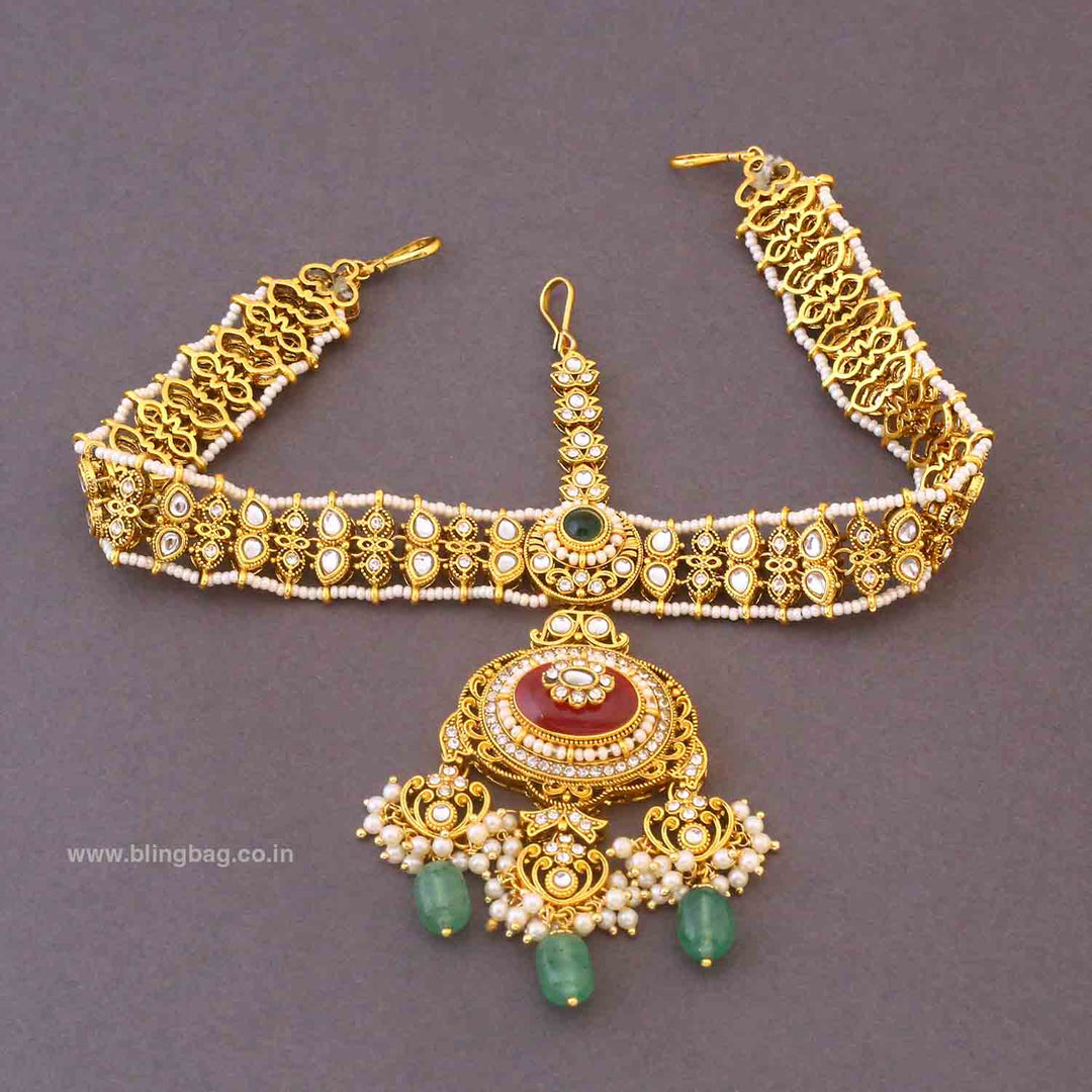 Multicolor Mehra Bridal Jewellery Set