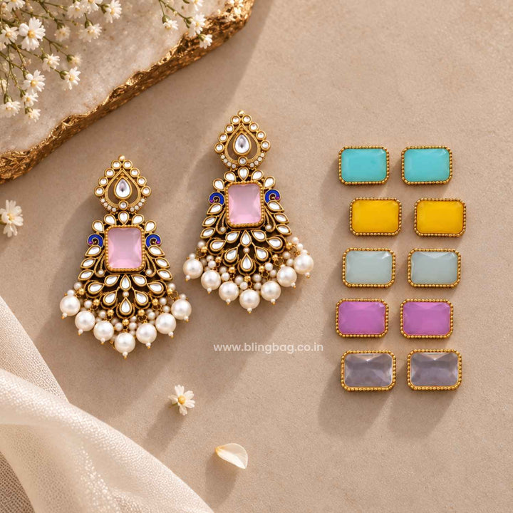Multicolor Mia Color Changeable Danglers