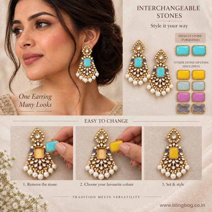 Multicolor Mia Color Changeable Danglers