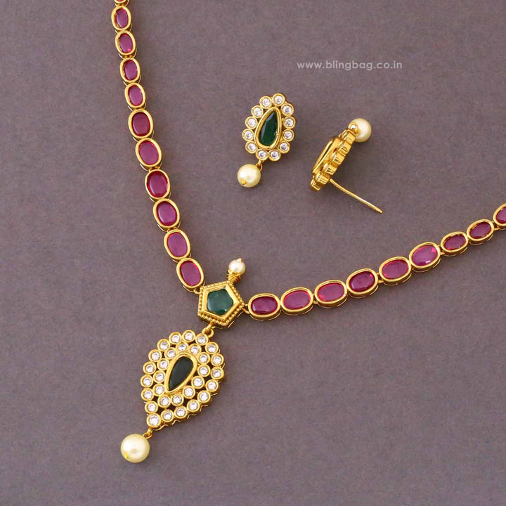 Multicolor Mihika Antique Jewellery Set- New Arrival
