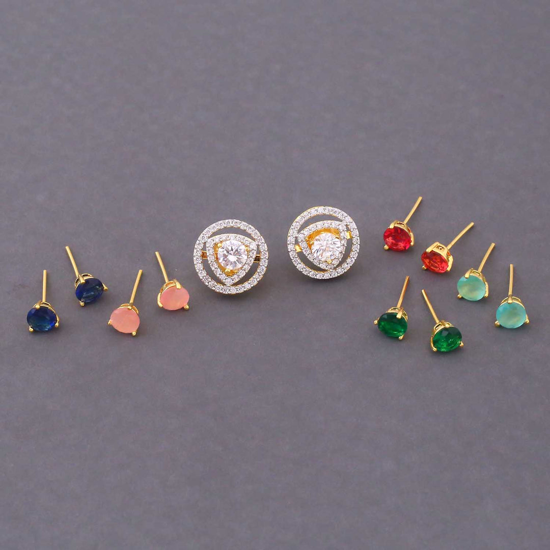 Multicolor Milena Color Changeable Studs