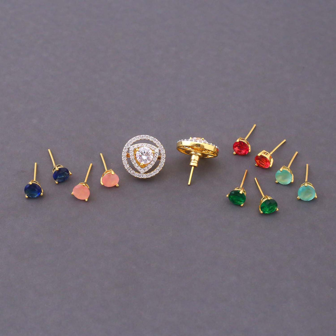 Multicolor Milena Color Changeable Studs