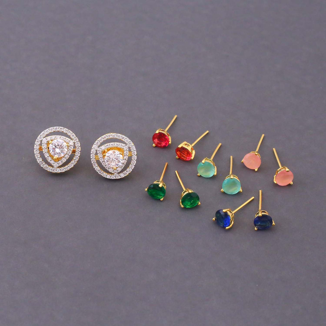 Multicolor Milena Color Changeable Studs
