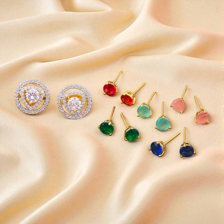 Multicolor Milena Color Changeable Studs