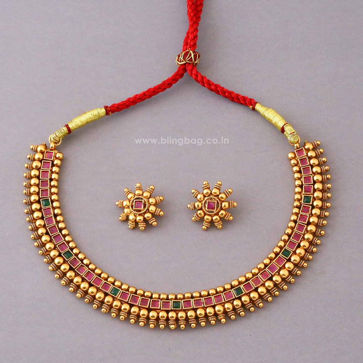Multicolor Minal Antique Jewellery Set- New Arrival