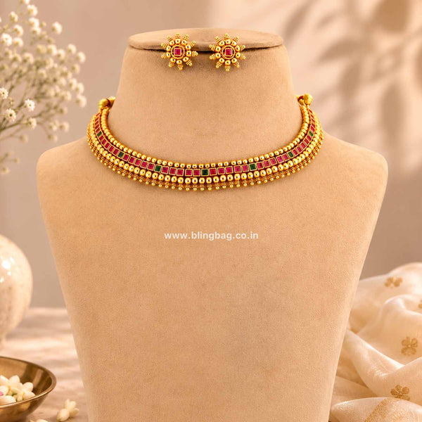 Multicolor Minal Antique Jewellery Set- New Arrival
