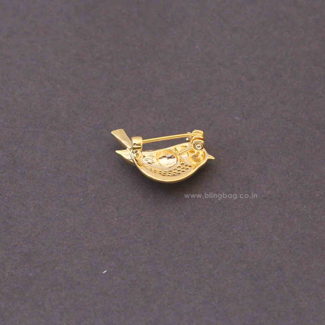 Multicolor Mini Bird Brooch