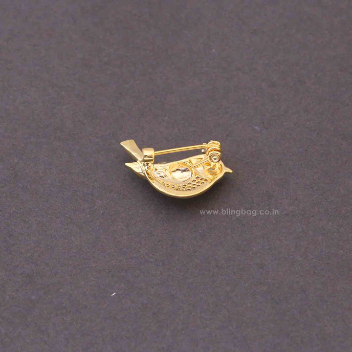 Multicolor Mini Bird Brooch