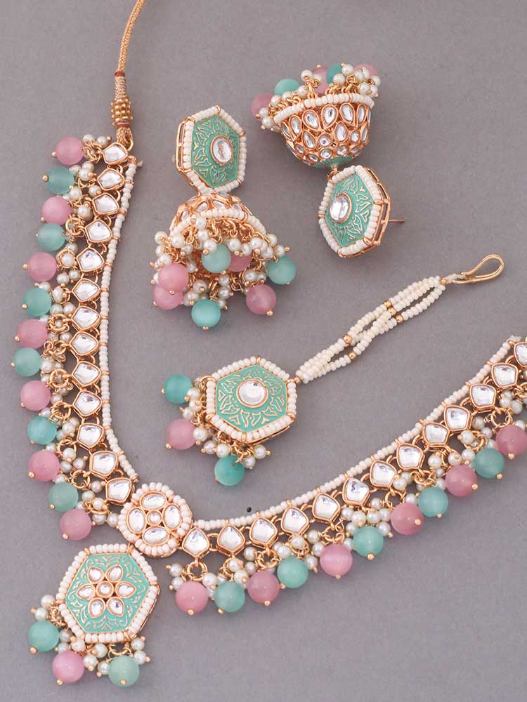 Multicolor Modheshwari Jewellery Set