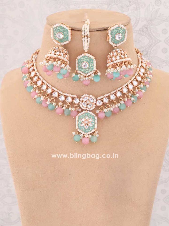 Multicolor Modheshwari Jewellery Set