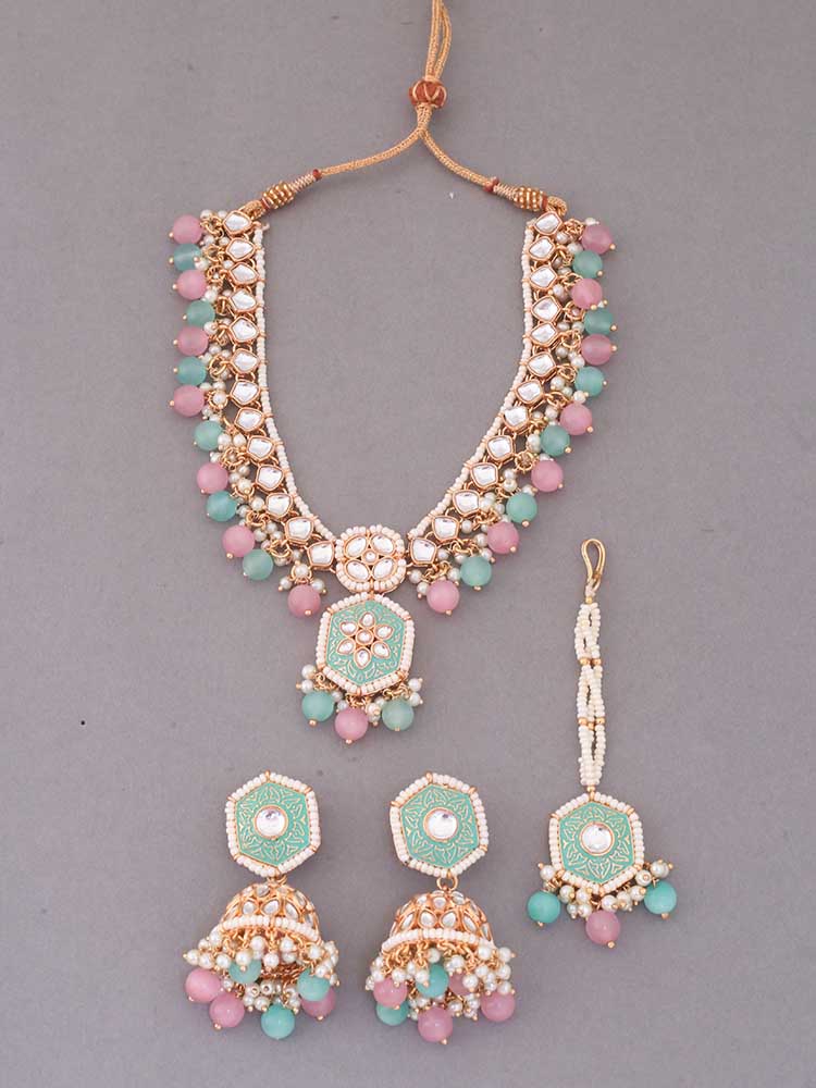 Multicolor Modheshwari Jewellery Set