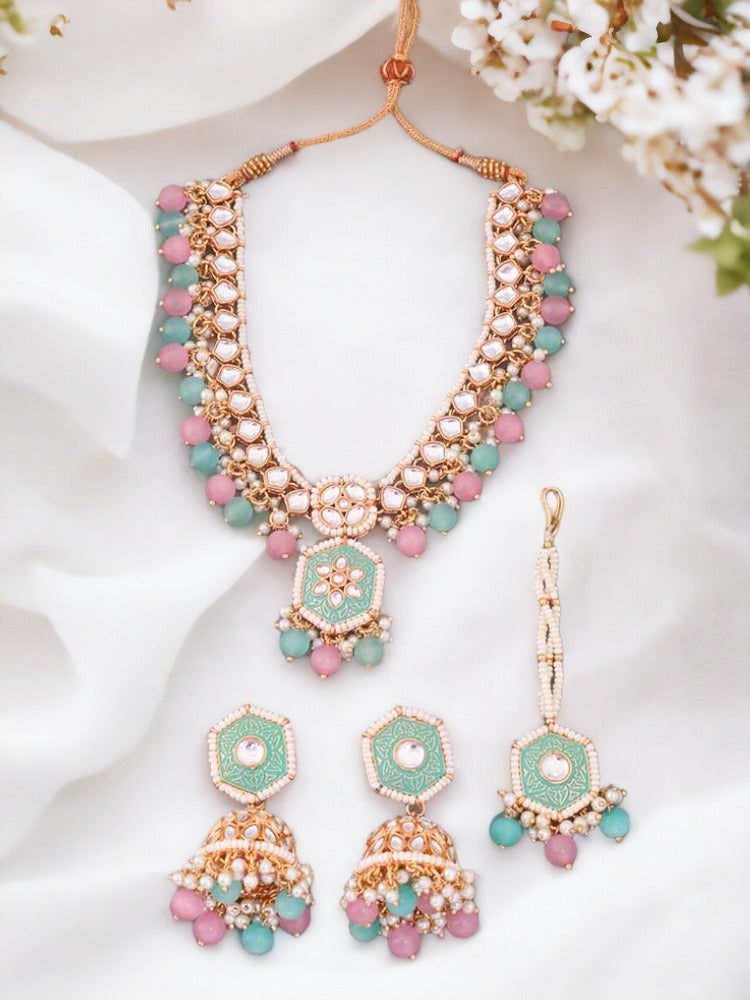 Multicolor Modheshwari Jewellery Set