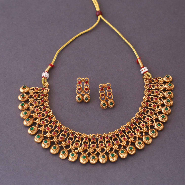 Multicolor Mrilana Antique Jewellery Set- New Arrival