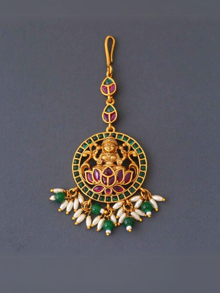 Multicolor Mukti Temple Maang Tikka