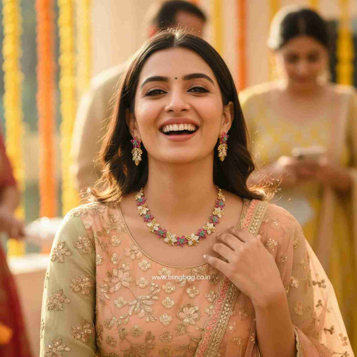 Multicolor Municca Victorian Jewellery Set - New Arrival