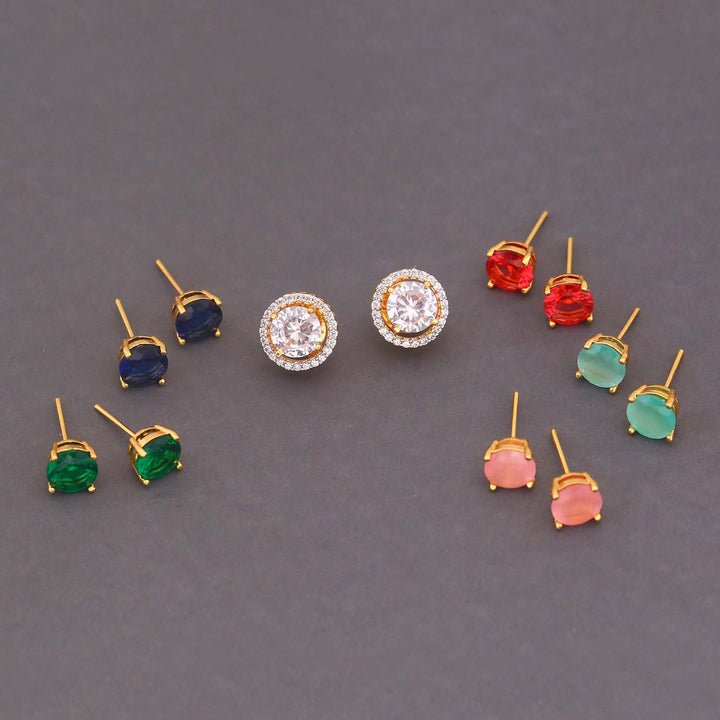 Multicolor Munika Color Changeable Studs