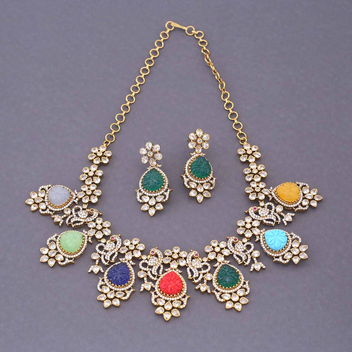 Multicolor Muse Victorian Jewellery Set - New Arrival