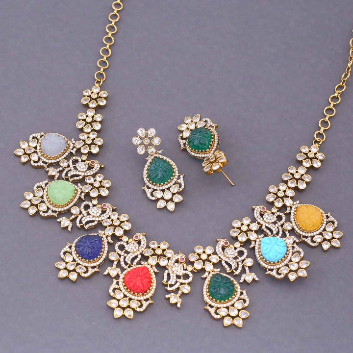 Multicolor Muse Victorian Jewellery Set - New Arrival