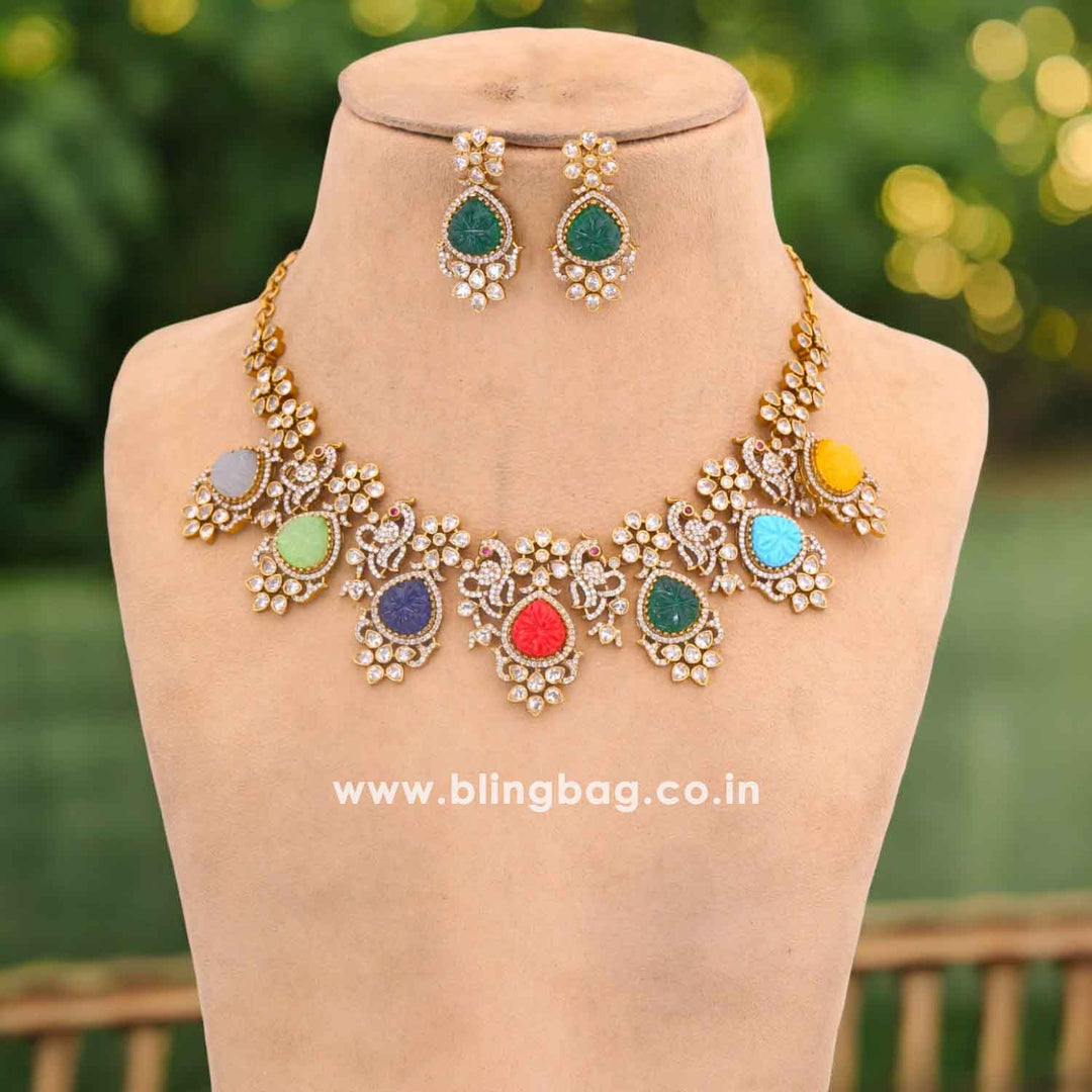 Multicolor Muse Victorian Jewellery Set - New Arrival