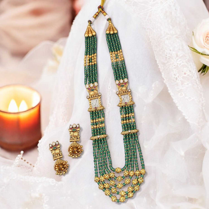 Multicolor Myra Antique Rajwadi Set