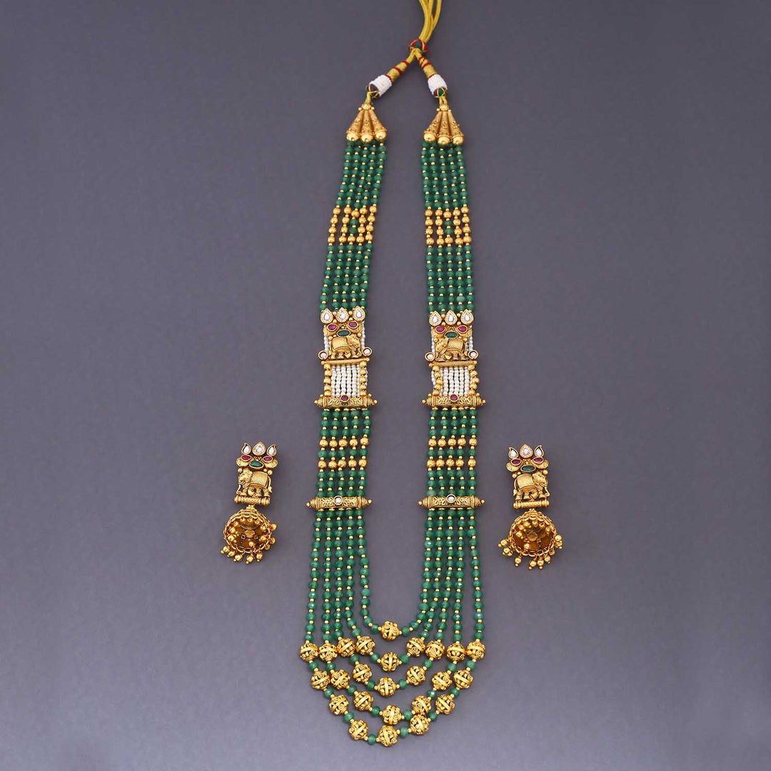 Multicolor Myra Antique Rajwadi Set